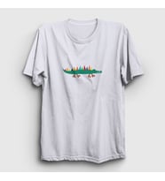 Presmono Unisex Beyaz Little Alligator Timsah T-Shirt 288438tt (Beyaz)