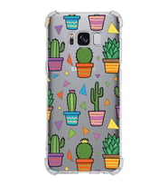 PrintiFy Samsung Galaxy S8 Plus Uyumlu Water Color 4 Baskılı Şeffaf Köşe Korumalı Antişok Kılıf