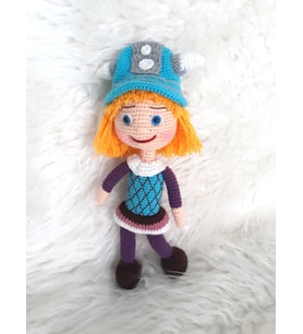 Vikingler Viki Bebek Amigurumi Organik Oyuncak