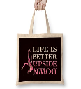Life Better Over Mountains Paramotor Paragliding Skydiving Bez Çanta Uzun Saplı