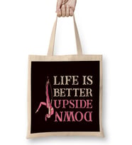 Life Better Over Mountains Paramotor Paragliding Skydiving Bez Çanta Uzun Saplı