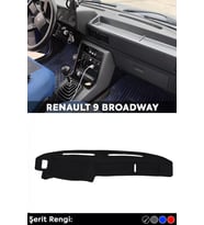 Renault 9 Broadway 3d Torpido Koruma Kılıfı - Ön Göğüs Kaplama - Siyah Şerit