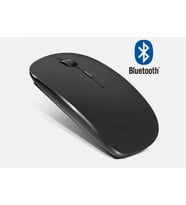 Taşınabilir Sessiz Işıklı  Kablosuz Şarj Edilebilir Bluetoothlu Tablet Bilgisayar Tv  Uyumlu Fare (Siyah)