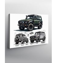 Kanvas Tablo Arazi Off-Road Aracı