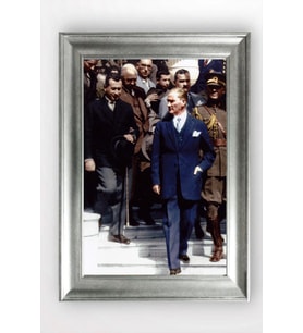 Gümüş Çerçeveli Atatürk Tablo cv993