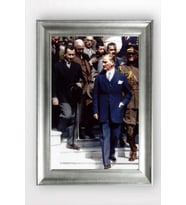 Gümüş Çerçeveli Atatürk Tablo cv993