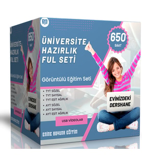 2024 Üniversite Hazırlık Ful Seti (650 Saat)