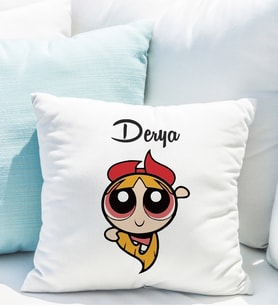 Power Puff Girls Tasarımlı Yastık Kişiye Özel