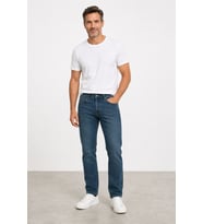 Erkek Slim Fit Esnek Denim Pantolon – Dar Kesim Mc Clap 005-Lacivert
