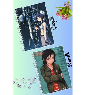 Serial experiments lain defter seti 2 adet A4 boyutu 21*30 çizgili + kareli 60 syf