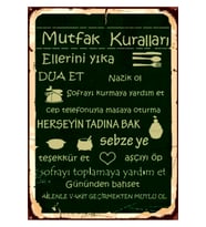 Ahşap MDF Poster (27x18cm)