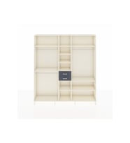 Arges Dolap 10 Raflı 2 Çekmeceli 3 Askılı 220x30x243 Aytaşı-Aytaşı/Antrasit