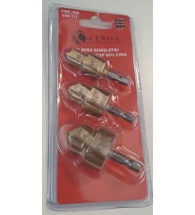 LENOX 3 PARÇA PVC BORU GENİŞLETİCİ KADEMELİ MATKAP UCU