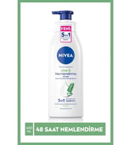 NIVEA Aloe Vera Derinlemesine Nemlendirici Serum Vücut Losyonu 400ml, Kuru Ciltler, Hızlı Ferahlatıcı