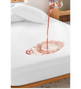 Micro Fitted Full Kenar Su Sıvı Geçirmez Alez Yatak Koruyucu Beyaz 70 x 140 cm