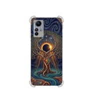 PrintiFy Xiaomi Redmi Note12s ile Uyumlu Simya Serisi Kozmik Denge Tasarımlı Uv Baskılı Köşe Korumalı Antişok Kılıf