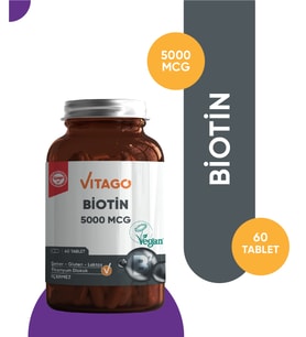 Vitago Premium Biotin 5000 Mcg 60 Tablet