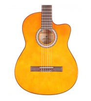 Miguel Angela MA1C-WA Cutaway Klasik Gitar - Naturel (Başlangıç/Orta - Kesik Kasa)  Ceviz/Naturel Görünüm, Kesik Kasa Tasarımı, Net ve Berrak Ses Projeksiyonu  Uyum: 4/4 (Tam Boy) Standart