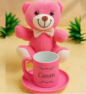 Pembe Fincan Ve Ayıcık Hediye Seti