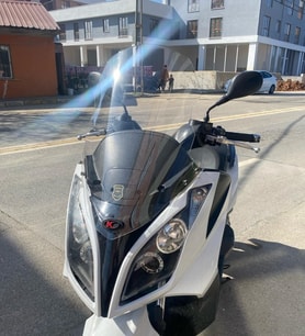 MOTOCAM Kymco Downtown 300i Ön Cam 2009-2017 Model 67cm Şeffaf renk 4mm