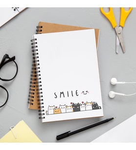 Sevimli Kediler Baskılı Defter