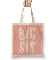 Sister Big Sis Slogan Bez Çanta Uzun Saplı