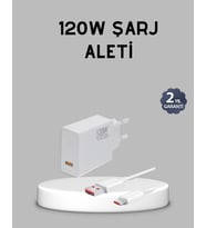 Northcity 120W Süper Hızlı Şarj Adaptörü – Type-C Kablo Dahil Yüksek Voltaj Koruması