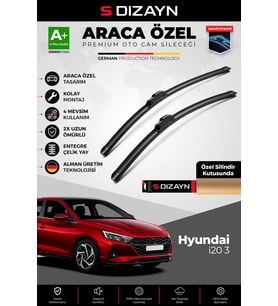 Hyundai i20 Ön Cam Silecek Seti 2020 Üzeri Premium Araca Özel 60-38 Cm A+ Kalite