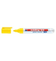 Edding 95 Glass Marker Cam Kalemi Neon Sarı 