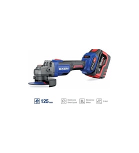 Exen EN 456 ATS 21V 6 AH 125 MM Kömürsüz Şarjlı Avuç Taşlama