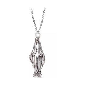Meryem Ana Unisex Kolye (Gümüş)