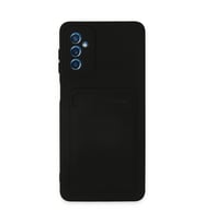 Samsung Galaxy M52 5g Kılıf Kelvin Kartvizitli Silikon - Siyah
