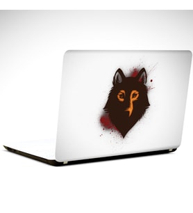 Kurt Çizim Laptop Sticker 15.4 inch (37X26CM)
