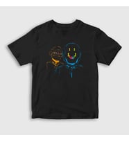 Presmono Unisex Çocuk Siyah Hello Daft Punk T-Shirt 59621tt