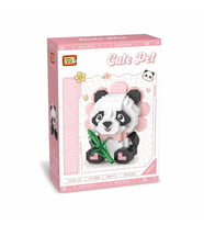 VAGONLIFE LOZ 8803 OTURAN SEVİMLİ ÇİÇEK PANDA 350 PARÇA BLOCK OYUNCAK 14+