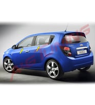 Chevrolet Aveo HB Krom Cam Çıtası 2011 Üzeri Paslanmaz Çelik