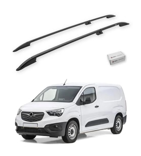 Turtle Opel Combo E 2019-2025 / Uzun Şasi Tavan Çıtası Crown Siyah