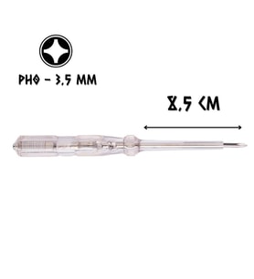 Cer-Pa Norm Kontrol Kalemi Yıldız Uçlu PH0 - 18.5 cm.