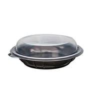 ŞeyliŞeyler Kapaklı Siyah Salata Kasesi (Isıya Dayanıklı) 1000 gr 100 Adet