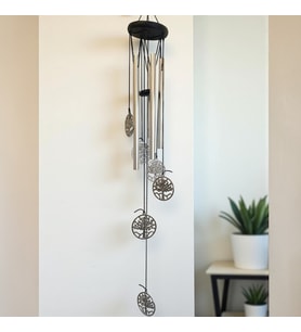 Mistik Hayat Ağacı Tasarımlı Feng Shui Rüzgar Çanı (70 cm) – Kökler ve Büyümenin Sesi