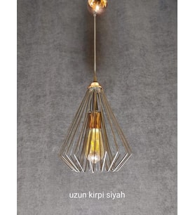 UZUN KİRPİ SİYAH SARKIT ARMATÜR
