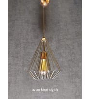 UZUN KİRPİ SİYAH SARKIT ARMATÜR