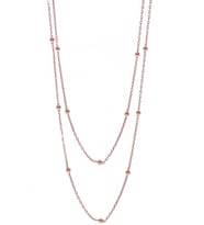 Söğütlü Silver Gümüş 100 cm top top zincir (Rose)