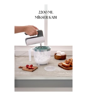 2200 Ml Mikser Kabı Yeşil & Ölçü Kabı & Saklama Kabı