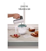 2200 Ml Mikser Kabı Yeşil & Ölçü Kabı & Saklama Kabı