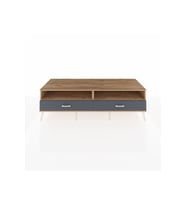 Kronos TV Ünitesi 2 Raflı 2 Çekmeceli  176x59x51 Çam-Çam/Antrasit