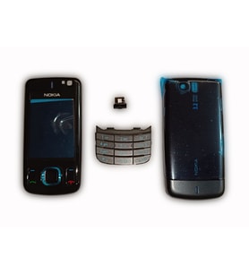 Nokia 6600s Kasa Kapak Tuş Takımı 6600s Uyumlu Siyah Renk Orta Kasa Ön Kapak Arka Kapak Tuş Takımı