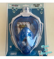 Full Face Maske Şnorkel Set Takımı - Mavi Su Dünyası (Mavi)
