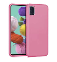 Samsung Galaxy A51 İnce Mat Silikon Kılıf Pembe