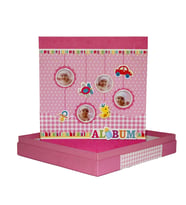 10x15cm 180’lik Kutulu Bebek Fotoğraf Albümü (Pembe)